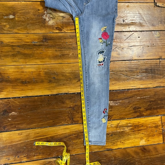 FDJ jeggings with floral appliqué size 6 - Picture 5 of 6